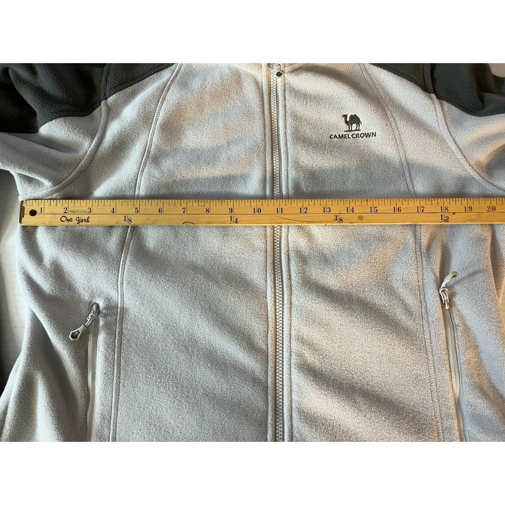 Camel Crown Jacket‎ Womens Large Gray Fleece Full Zip Active Casual Outdoor - Picture 6 of 7